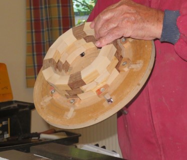 Some rings glued and ready to attach to the main project